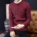 2016新款长袖T恤男针织打底衫青少年线衣服潮流学生秋季男士毛衣