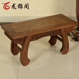 红木家具中式实木矮凳子 古典仿古鸡翅木长板凳长条凳小板凳 茶凳