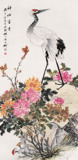 733家居装饰画海报展板写真64中国风中堂挂画壁画仙鹤富贵图