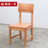 实木椅子欧式家用餐椅榉木休闲椅靠背椅书椅木头椅子现代简约时尚