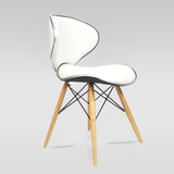 幽得梦2016时尚家用蝴蝶椅子实木餐椅休闲转椅白色特价组装电脑椅