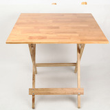 实木折叠方桌餐桌 饭桌小桌子电脑桌书桌 可折叠桌实木户外包邮