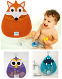 卡特兔婴儿用品 宝宝洗澡洗浴收纳挂袋 可爱儿童卡通浴室网袋