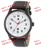 美国代购 Tommy Hilfiger 1710309 石英表皮带手表休闲男表 包邮
