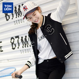 唐狮2016秋装新款棒球衫女开衫卫衣女宽松字母运动韩版学生潮外套