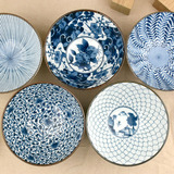 波佐见-日本进口陶瓷餐具有田烧釉下彩蓝绘变绘大面碗礼品面碗