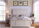 特价直销实木床 美式乡村象牙白实木双人床欧式环保卧室1.8米大床