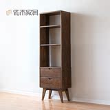 BVGF纯实木书架进口白橡小书柜书房展示柜原木置物架简约现代家具
