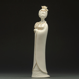 德化艺术陶瓷 贵妃摆件 人物造型仕女摆件美女摆件工艺品家居装饰