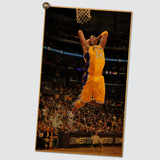 科比 库里 乔丹 爱弗森 明星海报NBA球 卧室宿舍墙画牛皮纸画芯