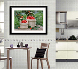 现代餐厅厨房装饰画 饭厅挂画单幅酒杯水果墙壁画 卧室玄关有框画