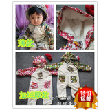 冬季新款潮牌Kitty时尚韩版男女宝宝婴儿长袖连体衣哈衣爬服外套