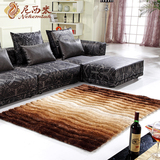 尼西米高档客厅卧室地毯 3D立体波浪渐变 时尚简约欧式现代茶几垫