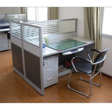 办公家具四人职员办公桌工作位多人组合电脑桌椅现代简约员工卡座