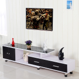 现代简约电视柜客厅钢化玻璃电视柜欧式小户型伸缩电视柜茶几组合