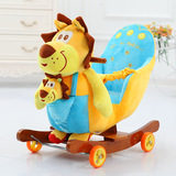 新款多款加大号儿童可爱卡通动物摇椅宝宝协调益智毛绒玩具