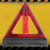 uyustools汽车安全三角警示牌LED发光三角牌 故障反光警示架