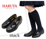 HARUTA同款日本正统jk制服鞋学生皮鞋男女DK低跟/中跟 黑色/棕色