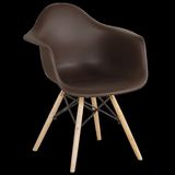 Eames Chair伊姆斯椅有扶手时尚简约白色休闲椅子宜家现代实木椅