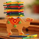 进口木质婴幼儿童宝宝叠叠乐高积木0-1-2-3岁平衡木建构益智玩具