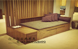 老榆木罗汉床免漆新中式实木榻榻米沙发椅床榻时尚家具沙发单人床