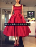 王薇薇vera wang新款性感露背显瘦生日主持年会晚宴新娘伴娘礼服