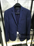 B1BB61204原价1080 太平鸟男 16春装新款 蓝色西装外套西服 便西