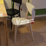 5.4温馨宜家IKEA诺米拉椅餐椅实心木椅白/桦木靠背椅餐厅椅吃饭椅