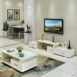 电视柜茶几组合套装钢化玻璃客厅家具简约现代地柜小户型电视机柜