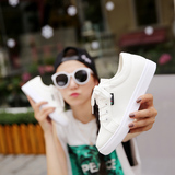 雷斯汀2015夏季女鞋帆布小白鞋 韩版透气百搭校园学生百搭板鞋