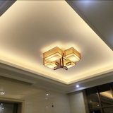 新中式吸顶灯卧室灯长方形餐厅客厅灯led灯饰现代大气中式灯具
