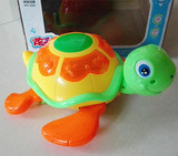 创发炫彩小海龟电动益智万向感应儿童玩具音乐趣味卡通宠物乌龟灯
