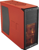 海盗船 230T中塔式台式游戏机箱黑橙色LED双USB3.0侧透静音