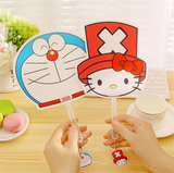 夏季必备韩版小清新卡通扇子 创意迷你扇手摇扇塑料小扇子