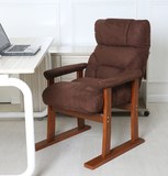 吧美容美甲躺椅体验椅懒人沙发电脑椅实木休闲椅单人可躺沙发椅网