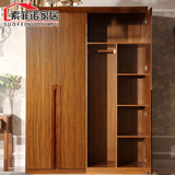 新中式木质衣柜实木订定做组合衣橱中式住宅家具定制三四4门衣柜