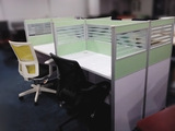 办公家具 话务屏风组合办公位 带玻璃隔断 电脑桌 职员桌 屏风桌