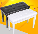 双人钢琴凳高弯脚， 钢琴椅 木质硬弯脚钢琴凳 专用