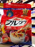 日本進口食品卡樂比Calbee卡樂b水果顆粒即食早餐沖飲麥片800g