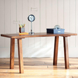 美式复古怀旧纯实木书桌写字台多功能电脑桌子咖啡桌办公桌会议桌