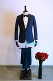 手工量身定做订制韩版修身男西服西装套装新郎结婚礼服上海实体店