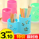 筷子筒筷子笼立式双筒沥水筷子盒餐具置物架筷子托刀叉勺分格筷架