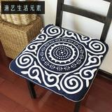 坐垫 椅垫 餐椅车座垫 中国风纯棉布艺 中式古典传统民族风特色