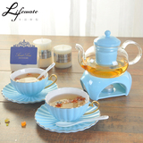 新款陶瓷花茶茶具套装耐热玻璃壶色釉骨瓷咖啡杯碟特价 花果茶壶