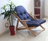 出口原单榉木可折叠方便携带沙滩椅 户外休闲椅 午休可调节躺椅