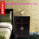 新中式床头柜装饰储物柜实木床头柜床边柜沙发边柜转角柜包邮