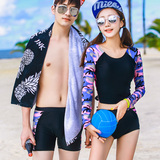 2016新款女泳衣显瘦遮肚性感泳装男士沙滩裤韩国温泉情侣泳装