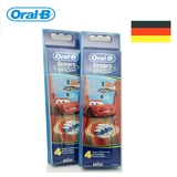 德国 Braun博朗Oral-B欧乐B儿童电动牙刷替换头 旋转 4支装