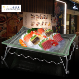 亚克力点心盘冰盘自助餐盘小吃寿司水果刺身冰粒盘日韩料理餐厅架