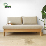 新款全实木木沙发简约现代橡木沙发组合日式宜家沙发床住宅家具